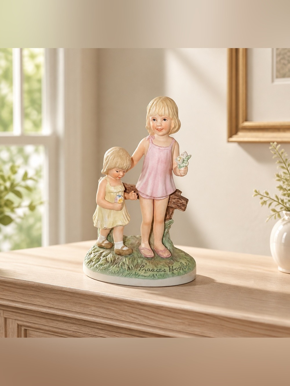 CE Frances Hook “Sisters” From A Child’s World Porcelain Figurine *Mint*